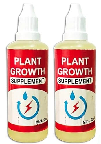 Plant Growth Enhancer Supplement- Root Enhancer For Plants, Best Organic Supplement For Gardening & Outdoor plants, Home & kitchen Gardening | Each 50ml (Pack of 2)