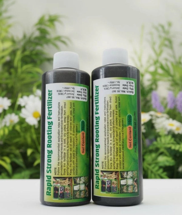 Concentrated liquid rooting hormone and plant growth stimulator designed to promote root development in cuttings and seedlings.